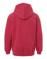 Tultex 320Y Youth Hooded Sweatshirt #color_Heather Red