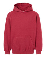 Tultex 320Y Youth Hooded Sweatshirt #color_Heather Red
