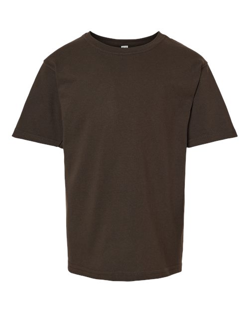 M&O 4850 Youth Gold Soft Touch T-Shirt #color_Chocolate