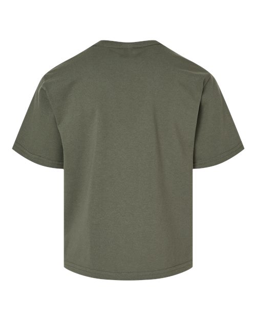 M&O 4850 Youth Gold Soft Touch T-Shirt #color_Military Green