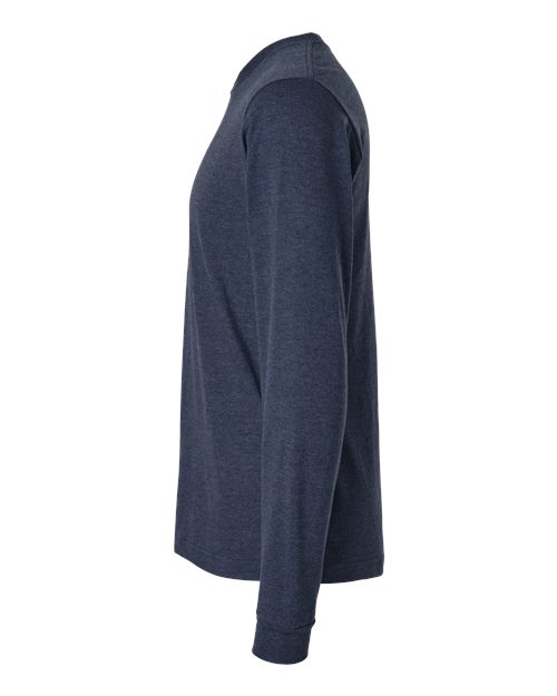Tultex 202LS Fine Jersey Long Sleeve T-Shirt #color_Heather Denim