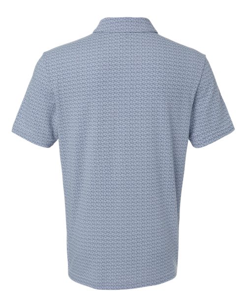 Adidas A702 Printed Blend Polo #color_Blue Dawn Melange
