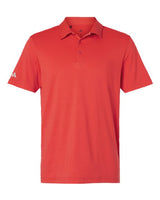 Adidas A704 Textured Stripe Polo #color_Bright Red
