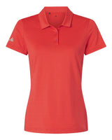 Adidas A707 Women's Textured Stripe Polo #color_Bright Red