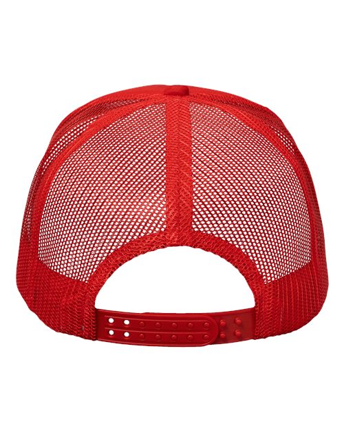 Valucap VC700 Foam Mesh-Back Trucker Cap #color_Red/ Red