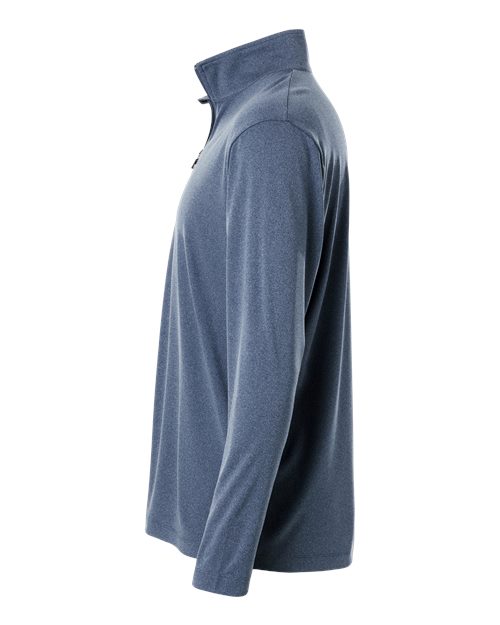 AllPro 41870 Pro-Lock Performance Quarter-Zip Pullover #color_Heather Navy