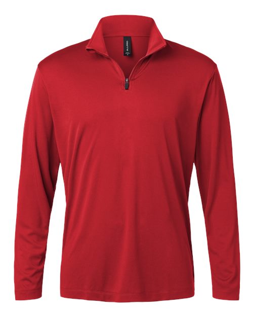 AllPro 41870 Pro-Lock Performance Quarter-Zip Pullover #color_Red