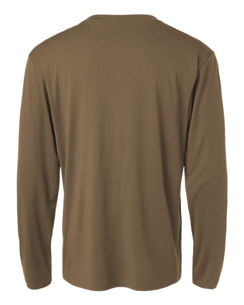 AllPro 48400 Pro-Lock Performance Long Sleeve T-Shirt #color_Cigar