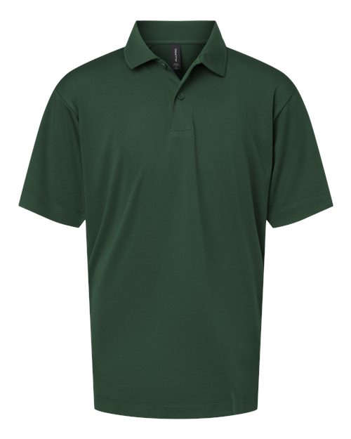 AllPro 41800Y Pro-Lock Youth Performance Polo #color_Forest Green