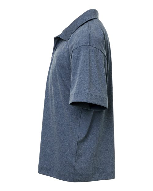 AllPro 41800Y Pro-Lock Youth Performance Polo #color_Heather Navy