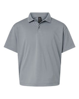 AllPro 41800Y Pro-Lock Youth Performance Polo #color_Heather Steel