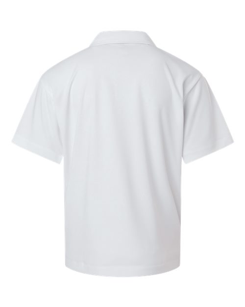 AllPro 41800Y Pro-Lock Youth Performance Polo #color_White