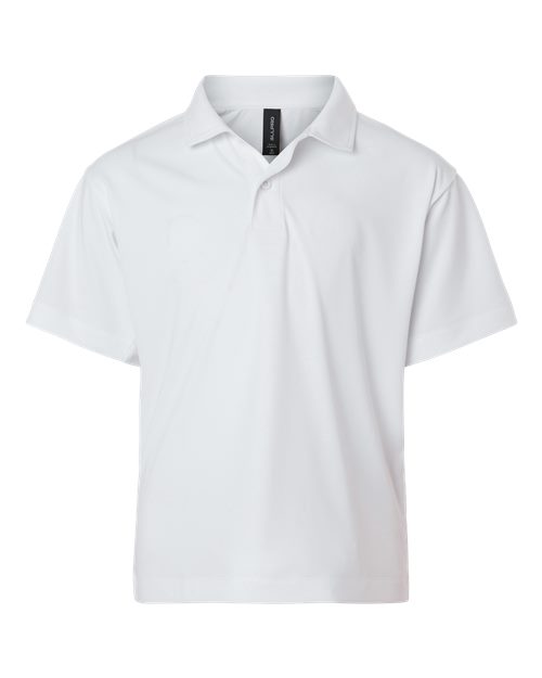 AllPro 41800Y Pro-Lock Youth Performance Polo #color_White
