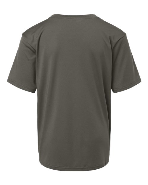 AllPro 48000Y Pro-Lock Youth Performance T-Shirt #color_Charcoal