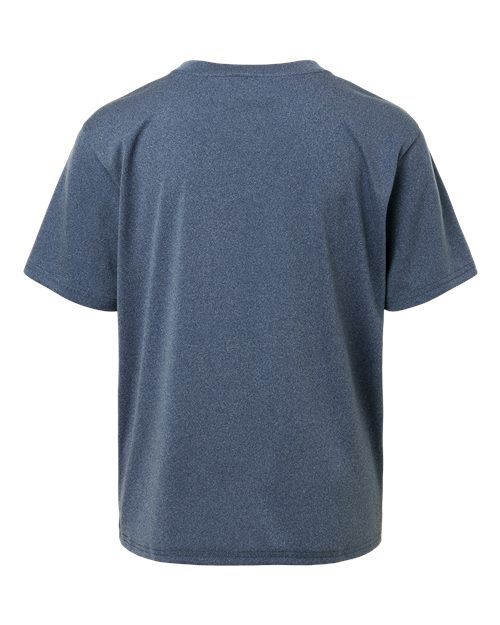 AllPro 48000Y Pro-Lock Youth Performance T-Shirt #color_Heather Navy
