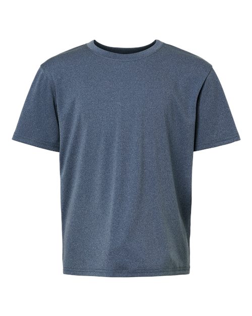 AllPro 48000Y Pro-Lock Youth Performance T-Shirt #color_Heather Navy