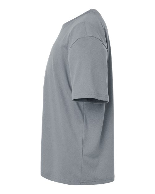 AllPro 48000Y Pro-Lock Youth Performance T-Shirt #color_Heather Steel