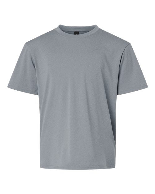 AllPro 48000Y Pro-Lock Youth Performance T-Shirt #color_Heather Steel
