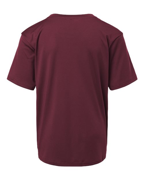AllPro 48000Y Pro-Lock Youth Performance T-Shirt #color_Maroon