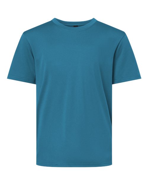 AllPro 48000Y Pro-Lock Youth Performance T-Shirt #color_Pacific Blue