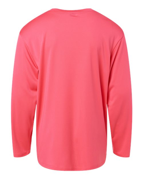 AllPro 48400Y Pro-Lock Youth Performance Long Sleeve T-Shirt #color_Bright Pink