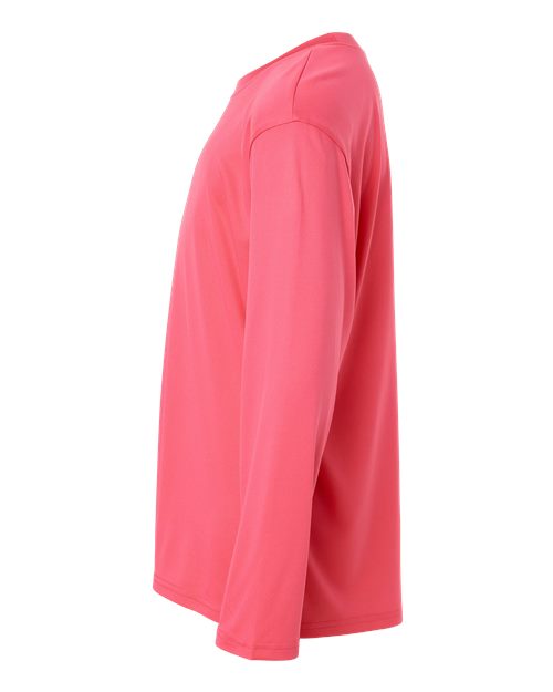 AllPro 48400Y Pro-Lock Youth Performance Long Sleeve T-Shirt #color_Bright Pink