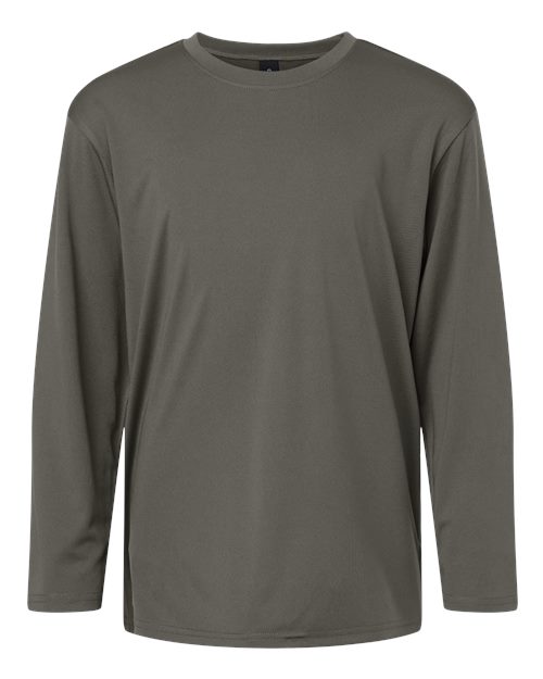 AllPro 48400Y Pro-Lock Youth Performance Long Sleeve T-Shirt #color_Charcoal