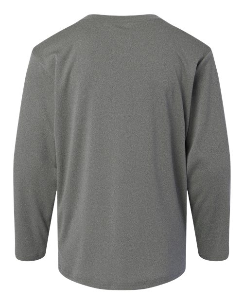 AllPro 48400Y Pro-Lock Youth Performance Long Sleeve T-Shirt #color_Heather Granite