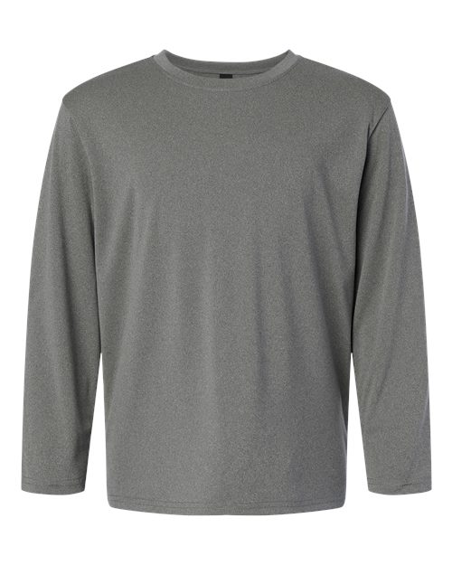 AllPro 48400Y Pro-Lock Youth Performance Long Sleeve T-Shirt #color_Heather Granite