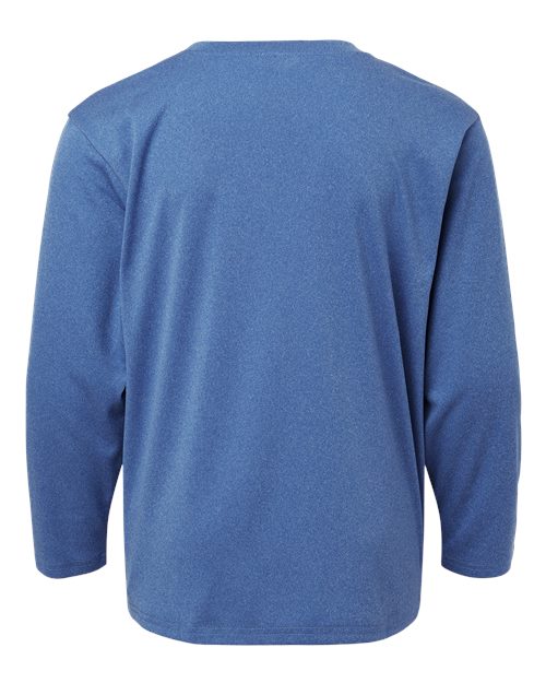AllPro 48400Y Pro-Lock Youth Performance Long Sleeve T-Shirt #color_Heather Royal