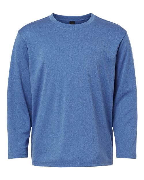 AllPro 48400Y Pro-Lock Youth Performance Long Sleeve T-Shirt #color_Heather Royal