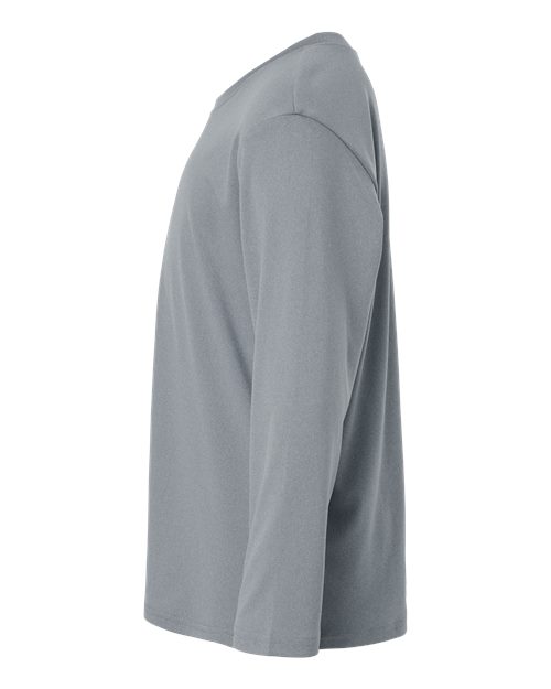 AllPro 48400Y Pro-Lock Youth Performance Long Sleeve T-Shirt #color_Heather Steel