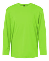 AllPro 48400Y Pro-Lock Youth Performance Long Sleeve T-Shirt #color_Lime