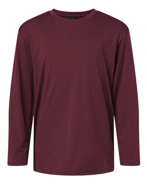AllPro 48400Y Pro-Lock Youth Performance Long Sleeve T-Shirt #color_Maroon