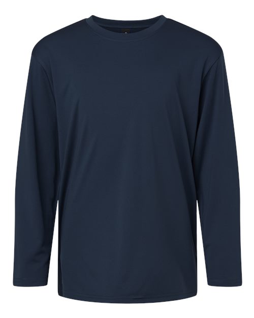 AllPro 48400Y Pro-Lock Youth Performance Long Sleeve T-Shirt #color_Navy