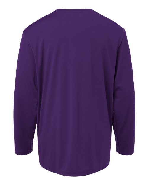 AllPro 48400Y Pro-Lock Youth Performance Long Sleeve T-Shirt #color_Purple