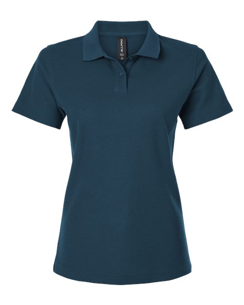 AllPro 62800L Women's Pique Polo #color_Atlantic Blue