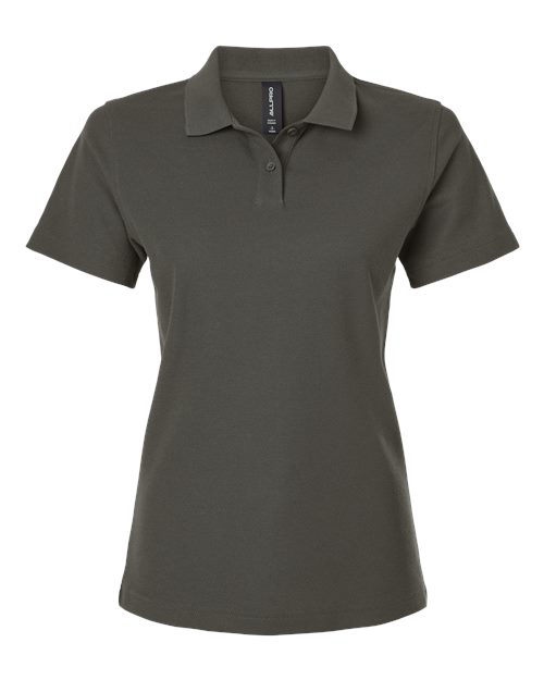 AllPro 62800L Women's Pique Polo #color_Charcoal