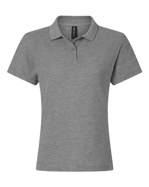 AllPro 62800L Women's Pique Polo #color_Heather Granite