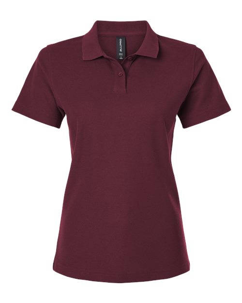 AllPro 62800L Women's Pique Polo #color_Maroon