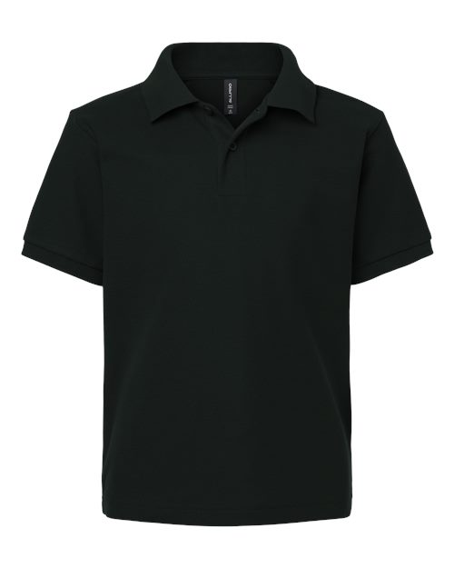 AllPro 62800Y Youth Pique Polo #color_Black