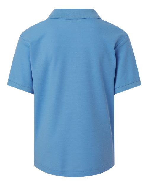 AllPro 62800Y Youth Pique Polo #color_Carolina Blue