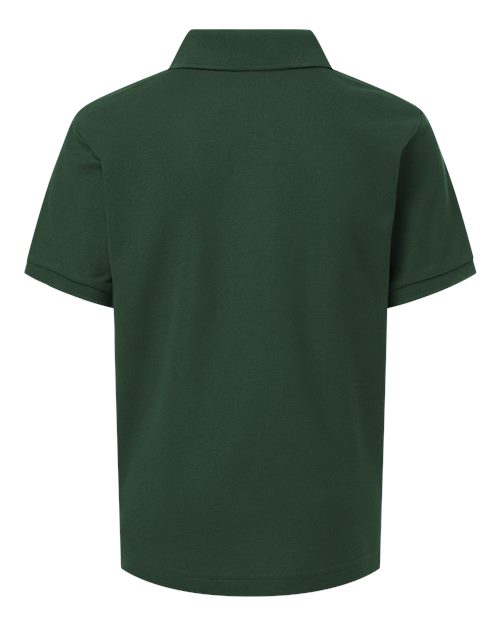 AllPro 62800Y Youth Pique Polo #color_Forest Green