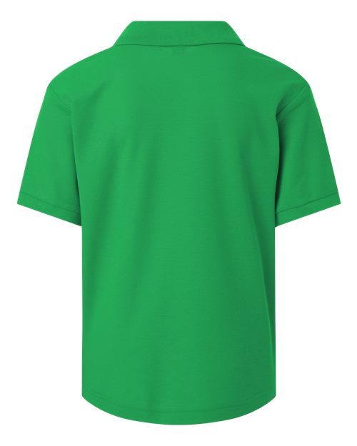 AllPro 62800Y Youth Pique Polo #color_Kelly Green
