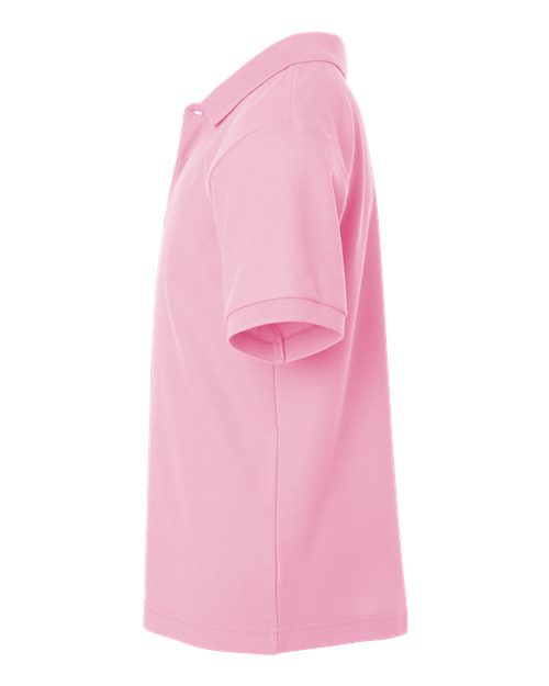AllPro 62800Y Youth Pique Polo #color_Light Pink