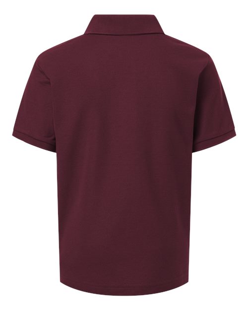 AllPro 62800Y Youth Pique Polo #color_Maroon