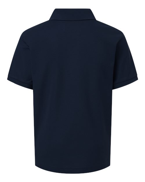 AllPro 62800Y Youth Pique Polo #color_Navy