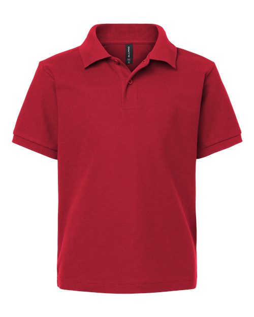AllPro 62800Y Youth Pique Polo #color_Red