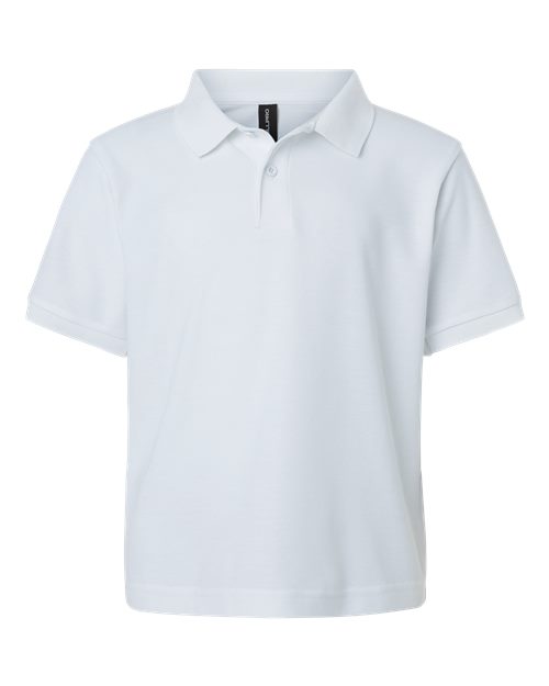 AllPro 62800Y Youth Pique Polo #color_White