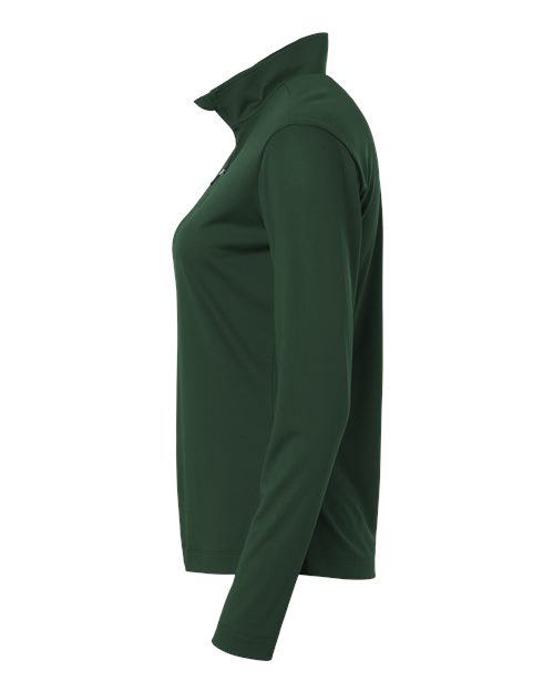 AllPro 41870L Pro-Lock Women's Performance Quarter-Zip Pullover #color_Forest Green